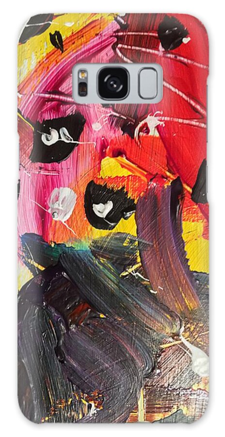 Abstract Galaxy Case featuring the painting Grey water by Neal Barbosa