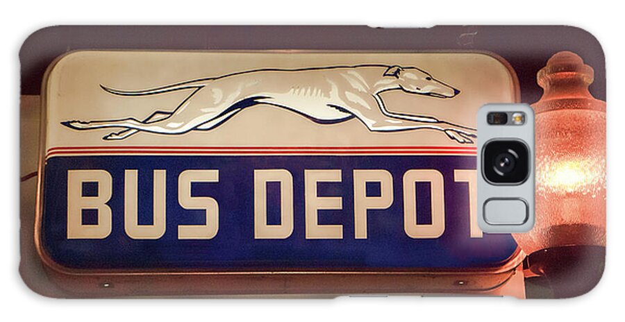 Greyhound Bus Depot Galaxy Case featuring the photograph Greyhound Bus Depot by Phyllis Taylor