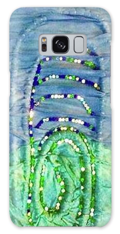 Aqua Galaxy Case featuring the tapestry - textile Gulf Stream Eddie by Kay Shaffer