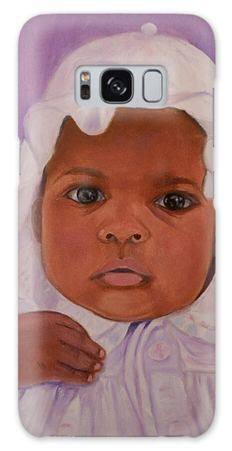 Haiti Galaxy Case featuring the painting Haitian Baby Orphan by Quwatha Valentine