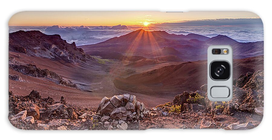 Haleakala Galaxy Case featuring the photograph Haleakala Sunrise by Pierre Leclerc Photography