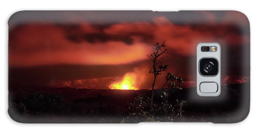 Halemaumau Crater Galaxy Case featuring the photograph Halemaumau Crater by Susan Rissi Tregoning