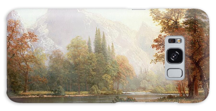 Albert Bierstadt Galaxy Case featuring the painting Half Dome Yosemite by Albert Bierstadt