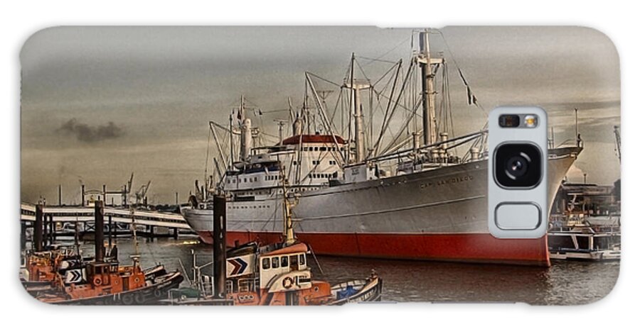 Hanseatic Galaxy Case featuring the photograph Hamburg Harbor by Joachim G Pinkawa