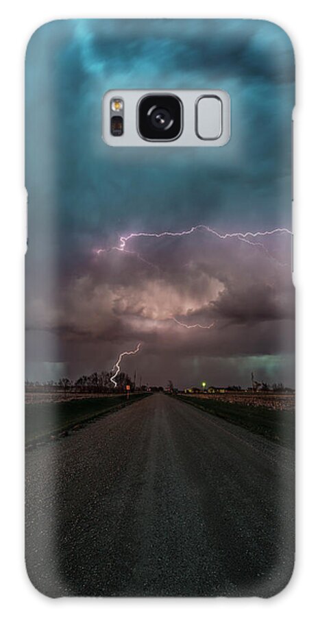 Lightning Galaxy Case featuring the photograph Hammer of Thor by Aaron J Groen