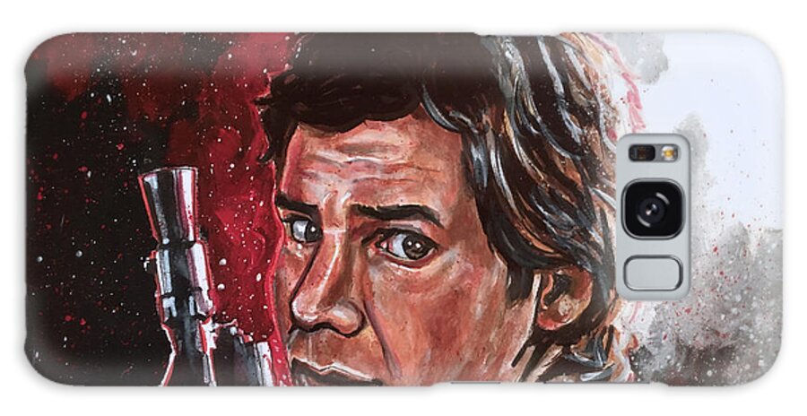 Han Solo Galaxy Case featuring the painting Han Solo by Joel Tesch