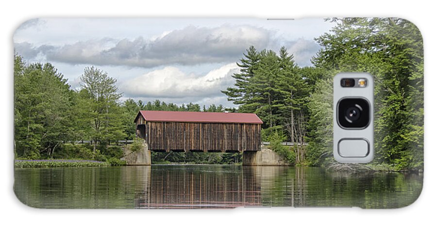 Bridge Galaxy Case featuring the photograph Hancock Greenfeld Covered Bridge in Summer by Donna Doherty