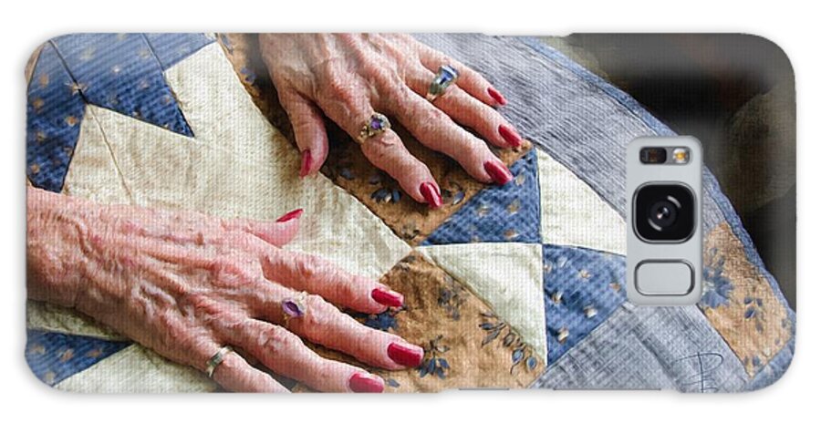 Age Galaxy Case featuring the digital art Hand made quilt by Debra Baldwin