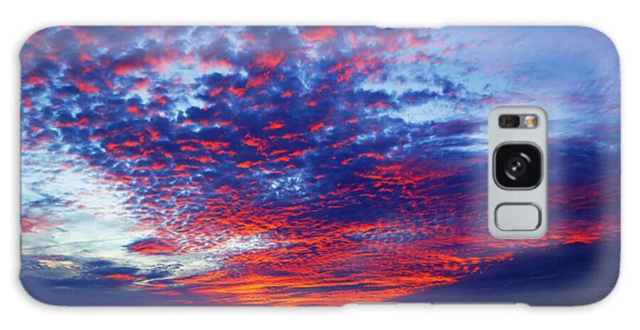 Red Galaxy Case featuring the photograph Hand of God at Sunrise by Lawrence S Richardson Jr