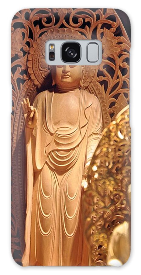 Buddha Galaxy Case featuring the photograph Handcarved Buddha by Matt MacMillan