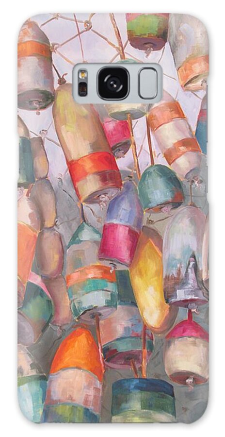 Buoys Galaxy Case featuring the painting Hanging Out by Susan Richardson