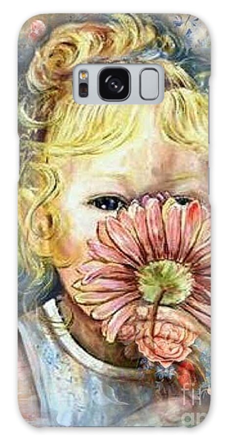 Hannah Galaxy Case featuring the painting Hannah by Ryn Shell