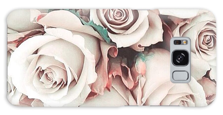 Beautiful Galaxy Case featuring the photograph Happiness Is A Big Bunch Of #roses by Austin Tuxedo Cat