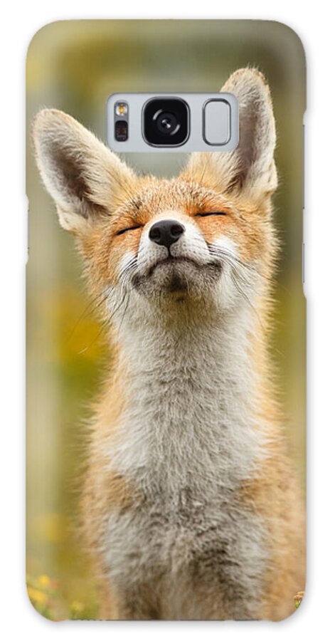 Red Fox Galaxy Case featuring the photograph Happy Fox by Roeselien Raimond