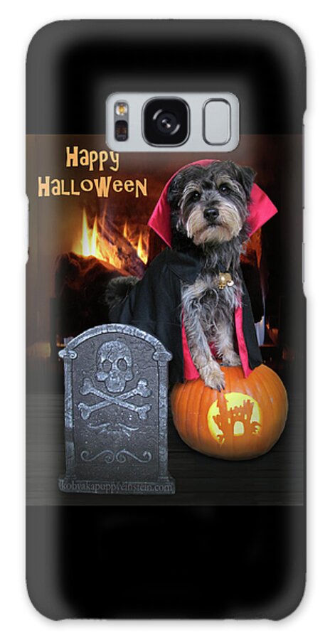 Happy Halloween Galaxy Case featuring the photograph Halloween Vampire Dog by Kim Mobley