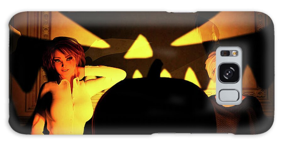 Halloween Galaxy S8 Case featuring the digital art Happy Halloween by Robert Hazelton