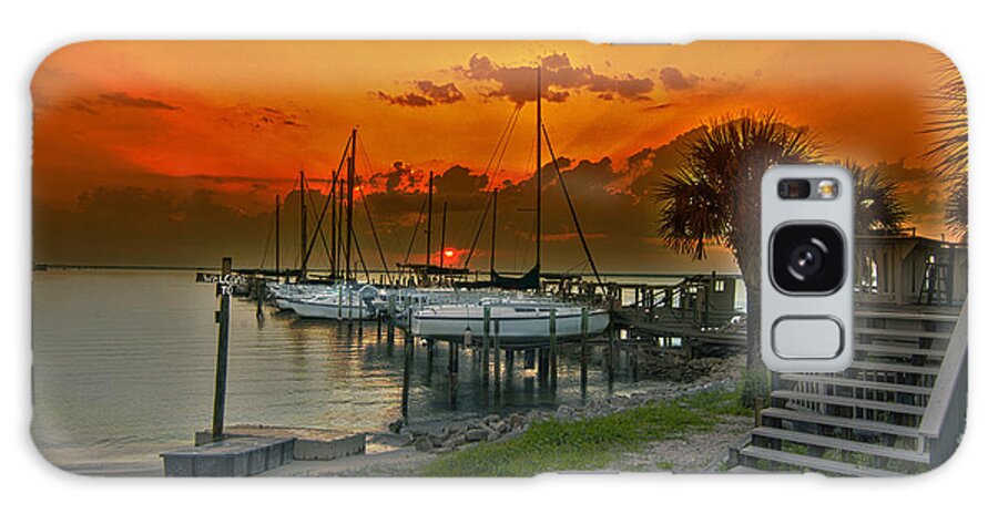 Sailboat Galaxy Case featuring the photograph Harbor sunset by Metaphor Photo