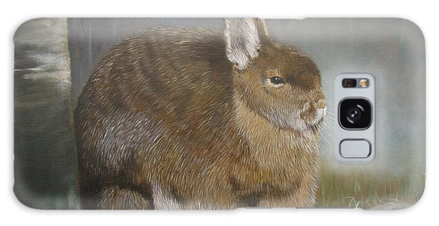 Wildlife Galaxy Case featuring the painting Hare by Jean Yves Crispo