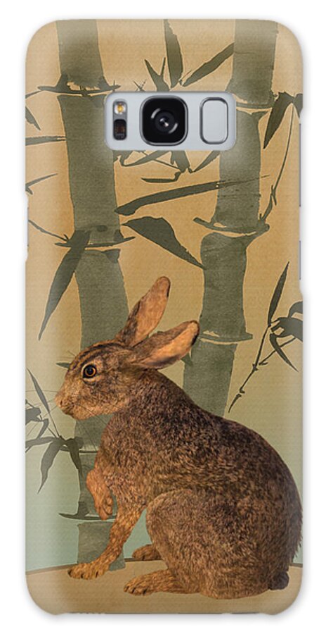 Hare Galaxy Case featuring the digital art Hare Under Bamboo Tree by M Spadecaller