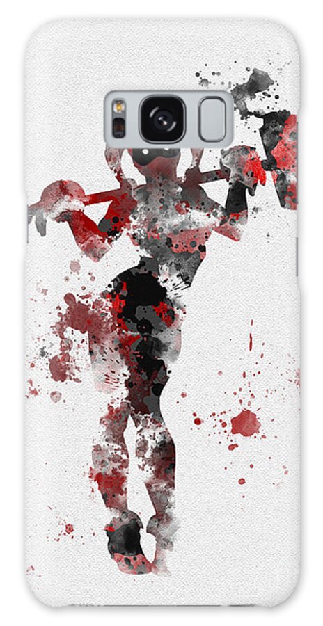 Harley Quinn Galaxy Case featuring the mixed media Harley Quinn by My Inspiration