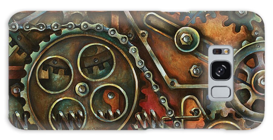 Mechanical Painting Galaxy Case featuring the painting Harmony by Michael Lang