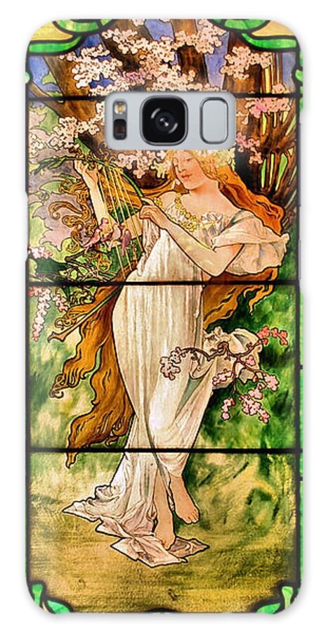 Stained Glass Galaxy Case featuring the photograph Harpist by Kristin Elmquist