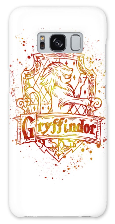 Harry Potter Galaxy Case featuring the painting Harry Potter Gryffindor House silhouette by Pablo Romero