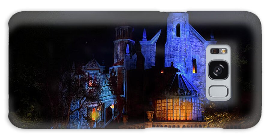 Magic Kingdom Galaxy Case featuring the photograph Haunted Mansion at Walt Disney World Poster Version by Mark Andrew Thomas