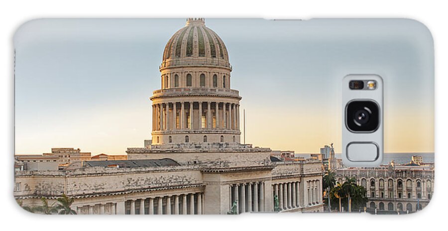 Capitolio Galaxy Case featuring the photograph Havana Capitolio by Jose Rey