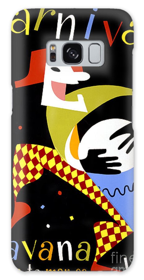 Vintage Galaxy Case featuring the painting Havana Carnival Vintage Travel Poster by Vintage Treasure