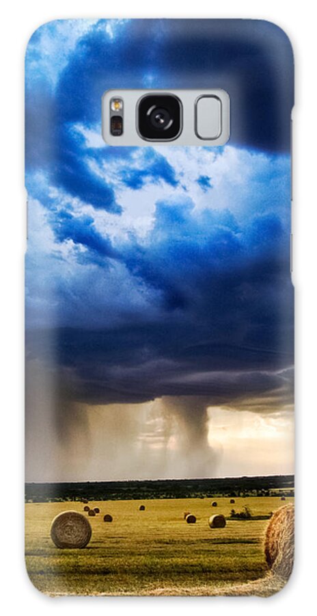 Storm Galaxy S8 Case featuring the photograph Hay in the Storm by Eric Benjamin