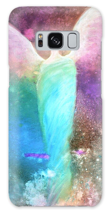 Angels Galaxy Case featuring the painting Healing Angels by Alma Yamazaki