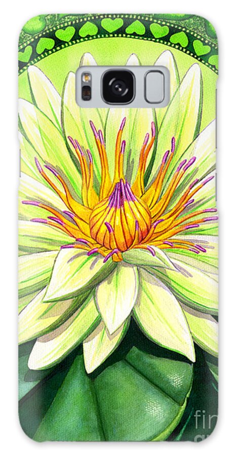 Heart Galaxy Case featuring the painting Heart Chakra by Catherine G McElroy