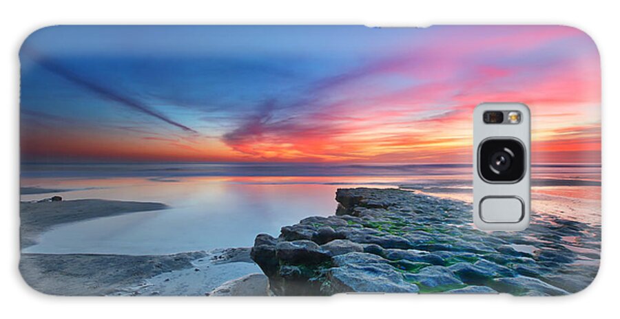 Sunset Galaxy Case featuring the photograph Heaven and Earth by Larry Marshall