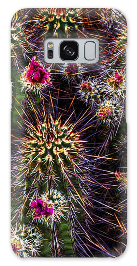 Arizona Galaxy S8 Case featuring the photograph Hedgehog Cactus in Bloom by Roger Passman