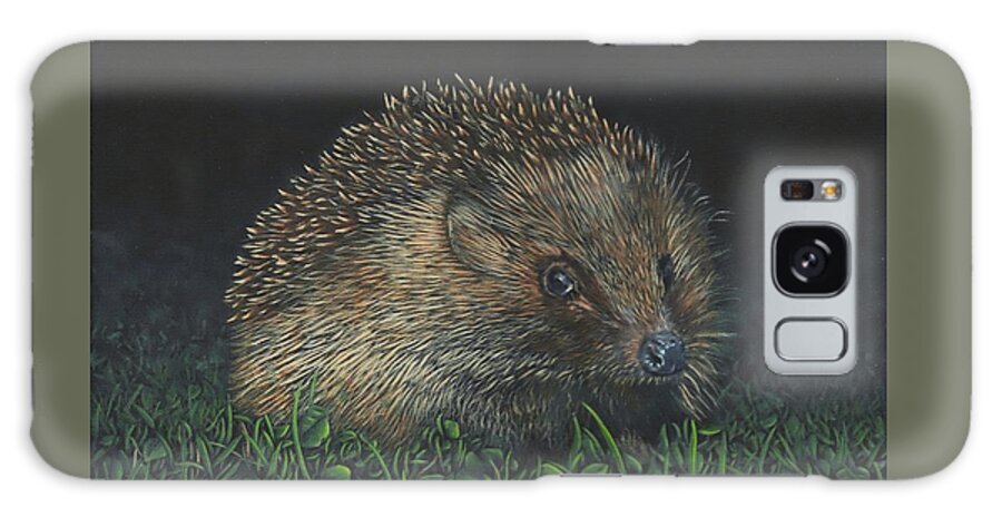 Hedgehog Galaxy Case featuring the painting Hedgehog by John Neeve