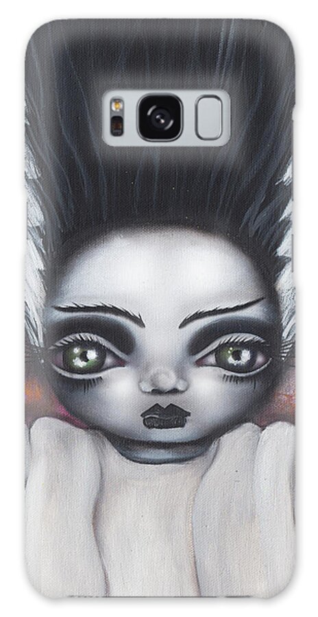 Bride Of Frankenstein Galaxy S8 Case featuring the painting Here comes the Bride by Abril Andrade