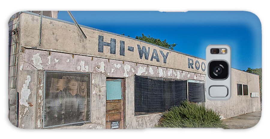 Hi-way Rooms Galaxy Case featuring the photograph Hi-Way Rooms by Robin Mayoff