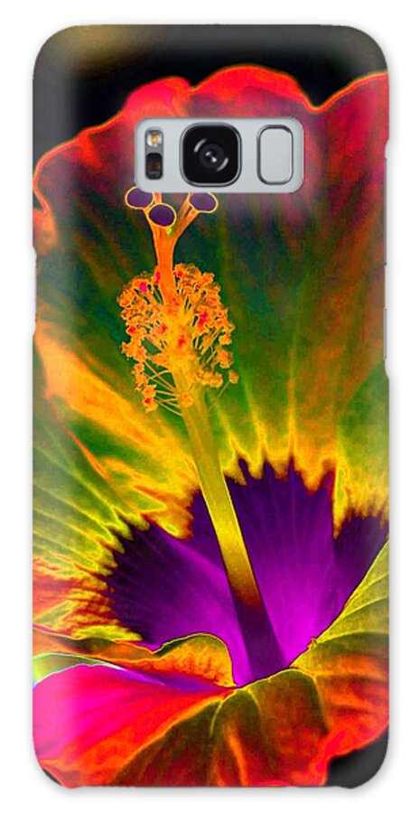Hibiscus Galaxy S8 Case featuring the photograph Hibiscus 01 - Summer's End - PhotoPower 3189 by Pamela Critchlow