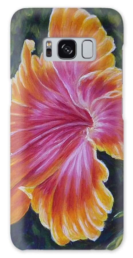 Hybiscus Galaxy Case featuring the painting Hibiscus by Amelie Simmons