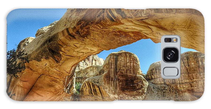Capitol Reef National Park Galaxy Case featuring the photograph HIckman Bridge by Ross Kestin