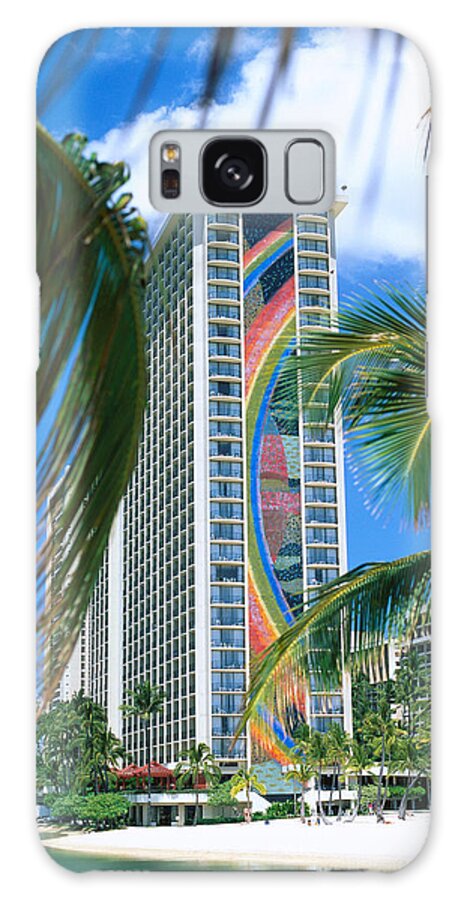 Afternoon Galaxy Case featuring the photograph Hilton Rainbow Tower by Vince Cavataio - Printscapes