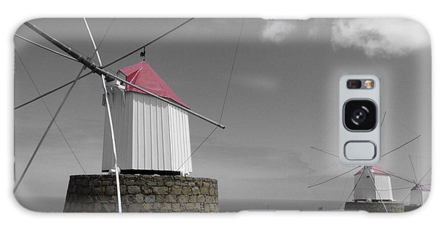 Windmills Galaxy Case featuring the photograph Historical Windmills at Portela by Eva Lechner
