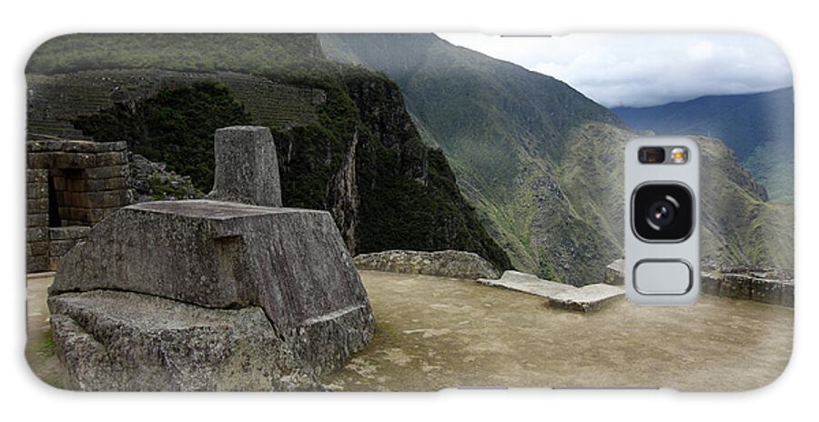 Machu Picchu Galaxy Case featuring the photograph Hitching Post Of The Sun by Aidan Moran