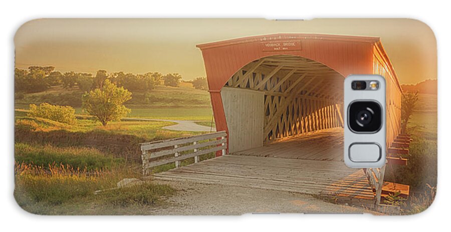 Hogback Bridge Galaxy Case featuring the photograph Hogback Covered Bridge by Susan Rissi Tregoning
