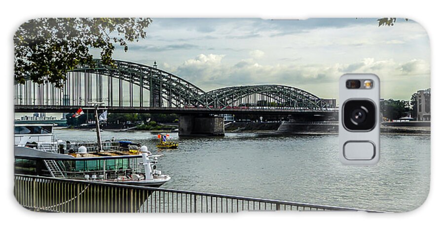 Hohenzollern Bridge Galaxy Case featuring the photograph Hohenzollern Bridge - Cologne by Pamela Newcomb