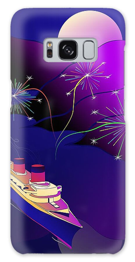 Victor Shelley Galaxy Case featuring the painting Holiday Cruise by Victor Shelley
