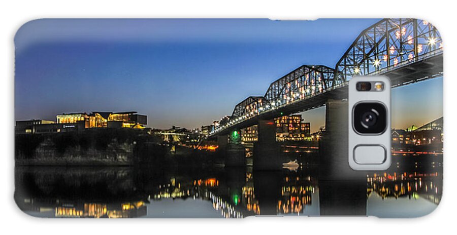 Chattanooga Galaxy Case featuring the photograph Holiday Lights Chattanooga #4 by Tom and Pat Cory