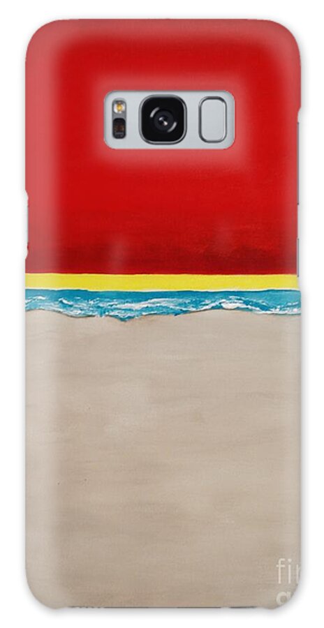 Abstract-painting Galaxy Case featuring the painting Hollywood Beach by Catalina Walker