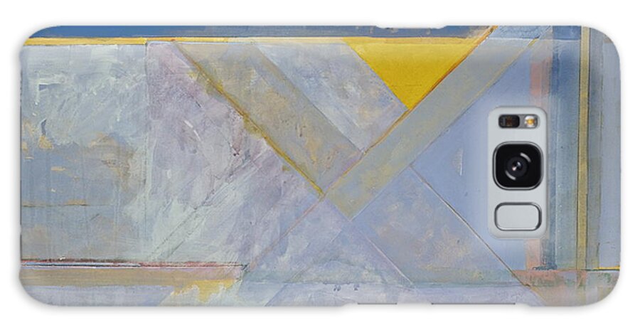 Abstract Painting Galaxy Case featuring the painting Homage To Richard Diebenkorn's Ocean Park series by Cliff Spohn